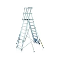 Телескопическая лестница-платформа ЦАП Zarges 9 ступеней 41327