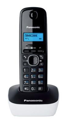 Радиотелефон Panasonic KX-TG1611RUW,  белый и черный