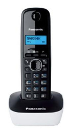 Радиотелефон Panasonic KX-TG1611RUW,  белый и черный