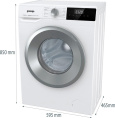 Стиральная машина Gorenje W2NHPI72SCS, с фронтальной загрузкой, 7кг, 1200об/мин, с паром, инверторная