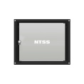 NTSS Шкаф настенный телекоммуникационный NTSS LIME 9U 550х600х500мм, 2 профиля 19, дверь стеклянная, боковые стенки несъемные, разобранный, черный RAL 9005 NTSS-WL9U5560GS-BL