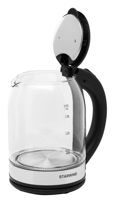 Чайник электрический StarWind SKG2051, 1.8л, стекло/пластик