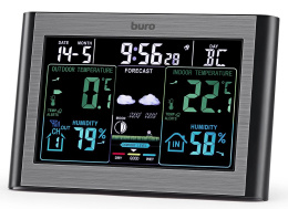 Погодная станция Buro BU-WSH114-COLOR черный