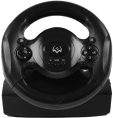 Руль SVEN GC-W300 педали, вибро, лепестки, D-pad, 10 кл, резин. вставки, PC