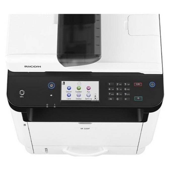 МФУ лазерный Ricoh M 320F черно-белая печать, A4, цвет белый [408534]