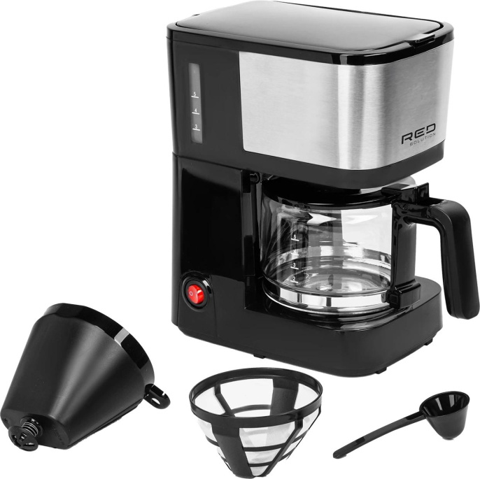 Кофеварка капельная Red Solution CM1534 600Вт черный/серебристый