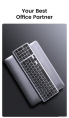 Клавиатура беспроводная UGREEN KU005 15956 2.4GHz Bluetooth5.0 Ultra Slim Wireless Keyboard. Цвет: серебристый
