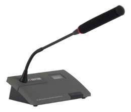 Пульт делегата для конференц-системы Roxton RC-100CF LCD дисплей 1.4", индикаторное кольцо, серый