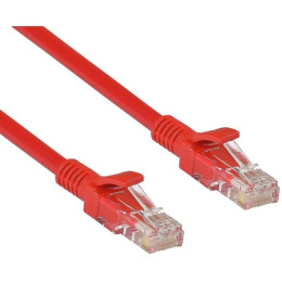 Патч-корд ExeGate UTP-RJ45-RJ45-5e-0,3M-RD, UTP, cat.5e, 0.3м, красный EX258666RUS