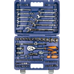 Набор инструмента HELFER 1/2 Dr и 1/4 Dr 82 пр HF000010