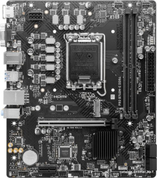 Материнская плата MSI Pro B760M-E DDR4 mATX, сокет Intel LGA1700, чипсет Intel B760, память 2xDDR4, слоты: 1xPCIe x16 4.0, 1xM.2