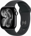 Смарт часы Apple Watch Series 11 GPS 46mm Jet Black Al Case Black Sport Band M/L A3333 MEUX4RK/A поддержка iOS, экран OLED, шагомер, пульсометр, время работы: 24 часа, корпус: алюминий, браслет: силикон