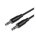 BOROFONE BL26/ AUX аудио кабель/3.5 mm jack - 3.5 mm jack/ 1m/ черный (B-22170)