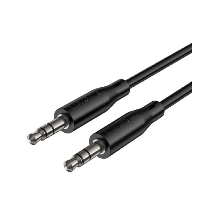 BOROFONE BL26/ AUX аудио кабель/3.5 mm jack - 3.5 mm jack/ 1m/ черный (B-22170)