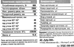 Распиловочный станок Зубр Мастер ЗПДС-200-800 800Вт