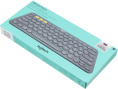 Клавиатура беспроводная Logitech K380 DARK GREY, Multi-Device, Bluetooth Classic 3.0 , 2 батарейки типа ААА