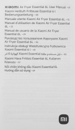 Аэрогриль Xiaomi Air Fryer Essential 6L EU 6л 1550Вт белый (BHR8588EU)