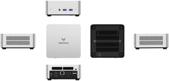 Мини ПК MINISFORUM UN1245/16GB+1TB i5-12450H 16GB+1TB, Intel Graphics, Win11 Pro
