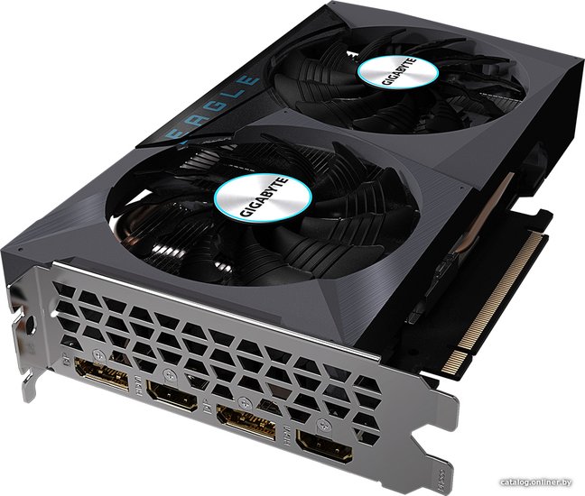 Видеокарта Gigabyte RTX 3050 Eagle OC 8G GDDR6 GV-N3050EAGLE OC-8GD NVIDIA GeForce RTX 3050, PCI Express 4.0, 8GB GDDR6, 128bit, 1792 MHz, 2560sp, 2хHDMI, 2хDisplayPort