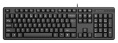 Клавиатура A4TECH KK-3, проводная, USB, мембранная, черный [kk-3 usb black ]