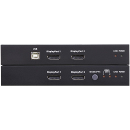 USB, Двойдной DisplayPort, КВМ-удлинитель с поддержкой HDBaseT™ 2.0 4K@100 м /ATEN/ USB Dual DisplayPort HDBaseT2.0 KVM Extender 4K@100м CE924