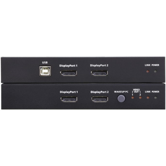 USB, Двойдной DisplayPort, КВМ-удлинитель с поддержкой HDBaseT™ 2.0 4K@100 м /ATEN/ USB Dual DisplayPort HDBaseT2.0 KVM Extender 4K@100м CE924
