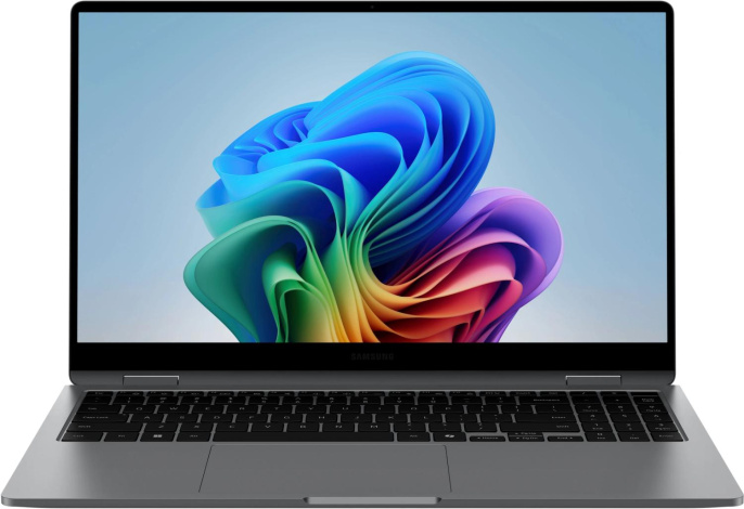 Ноутбук Samsung Galaxy Book 5 360 NP750 Core Ultra 7 256V 16Gb SSD512Gb Intel Arc 140V 15.6" AMOLED Touch FHD (1920x1080) Windows 11 Home Multi Language grey WiFi BT Cam (NP750QHA-LG2IN)