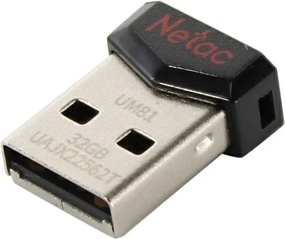Накопитель Netac NT03UM81N-032G-20BK USB2.0 Flash Drive 32Gb (RTL)