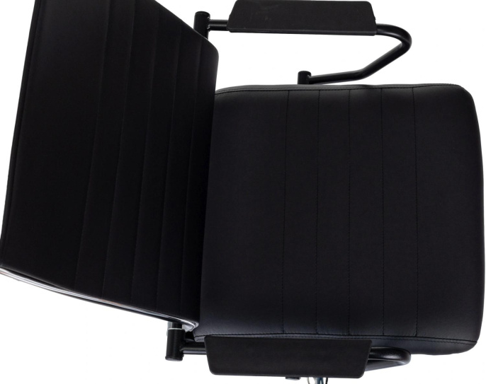 Кресло руководителя Бюрократ CH BALANCE SL PU, экокожа, до 150кг, топ-ган, фиксированные подлокотники,  черный