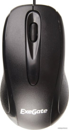 Мышь ExeGate Professional Standard SH-9026 USB, оптическая, 1000dpi, 3D, 3 кнопки и колесо прокрутки, длина кабеля 1,35м, черная, Color Box EX264099RUS