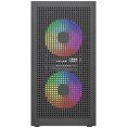 Powercase Корпус Mistral SM05 ARGB, Tempered Glass, 3x120mm ARGB PWM fans, чёрный, mATX CMMSM05B-A3