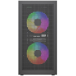 Powercase Корпус Mistral SM05 ARGB, Tempered Glass, 3x120mm ARGB PWM fans, чёрный, mATX CMMSM05B-A3