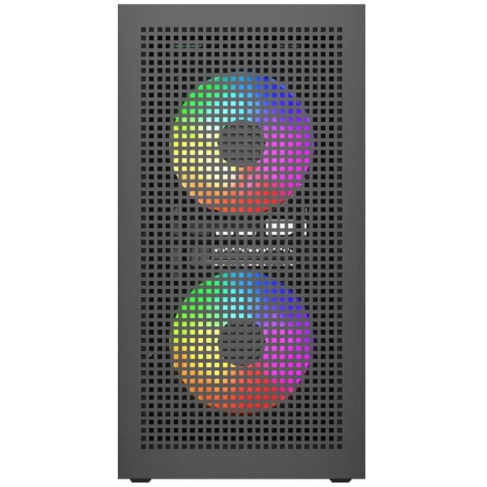 Powercase Корпус Mistral SM05 ARGB, Tempered Glass, 3x120mm ARGB PWM fans, чёрный, mATX CMMSM05B-A3