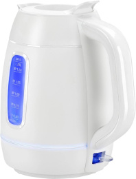 Чайник электрический Polaris PWK 0723DDW 1.7л. 2400Вт белый корпус: пластик