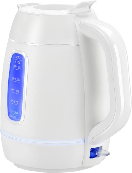 Чайник электрический Polaris PWK 0723DDW 1.7л. 2400Вт белый корпус: пластик