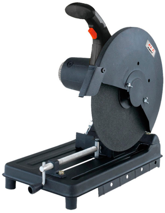 Пила отрезная P.I.T. PCM355-C по металлу, монтажная, 2400 Вт, питание: сеть, диаметр диска: 355 мм, 3800 об/мин, быстрая замена щеток, регулировка угла пропила