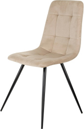 Стул для дома Бюрократ CH-K1 бежевый Holland 06 металл черный на ножках CH-K1_1/HL07