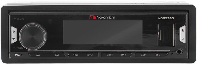 Автомагнитола Nakamichi NQ533BD 1DIN 4x50Вт v5.0 ПДУ RDS NAK-NQ533BD