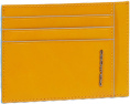 Чехол для кредитных карт Piquadro Blue Square PP2762B2R/G шафрановый натур.кожа