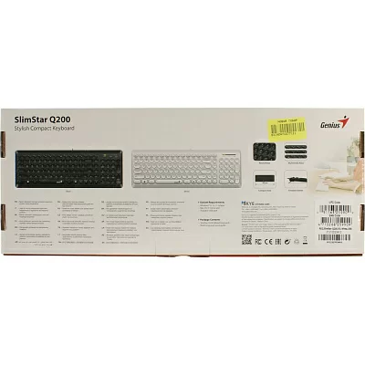 Клавиатура Genius SlimStar Q200 White USB 101КЛ (31310020412)