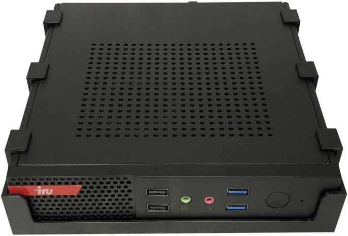 Неттоп IRU Tactio 310H4ATF slim Ryzen 3 PRO 5350GE 3.6 8Gb SSD480Gb Vega 6 без ОС GbitEth WiFi BT 90W черный RUS 2193526