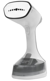 Отпариватель Scarlett SC-GS135S34 1600 Вт, мощность подачи пара: 25 г/мин, объём резервуара для воды: 0.2 л, время нагрева воды: 25 с, материал корпуса: пластик, длина кабеля: 1.6 м, цвет: серый