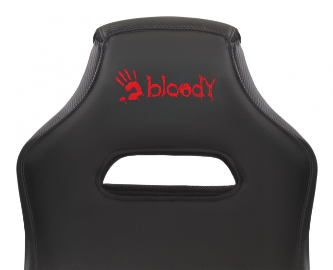 Кресло игровое A4Tech Bloody GC-200 черный экокожа крестов.