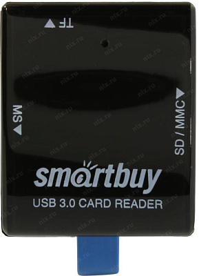 Картридер Smartbuy SBR-700-K USB3.0 MMC/SDHC/microSDHC/MS(/Pro/Duo) Card Reader/Writer