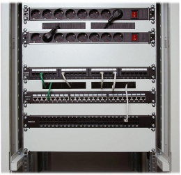 Cabeus PL-12-Cat.5e 10"-Dual IDC Патч-панель 10", установочный размер 236 мм, 12 портов RJ-45, категория 5e, Dual IDC