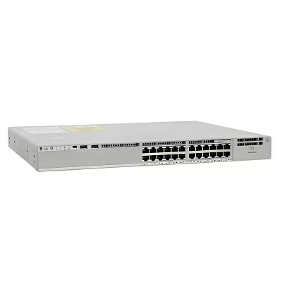 Коммутатор CISCO Catalyst 9200 24-port full PoE+, Modular uplink option, PS 1x600W, Network Essentials, PoE 370/740W , C9200-24P-E