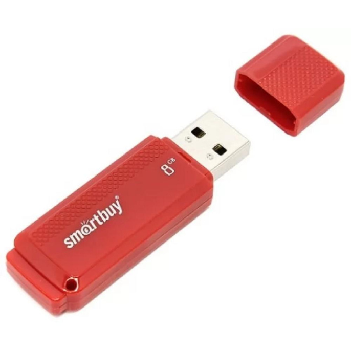 Smartbuy USB Drive 8GB Dock Red SB8GBDK-R UFD 2.0