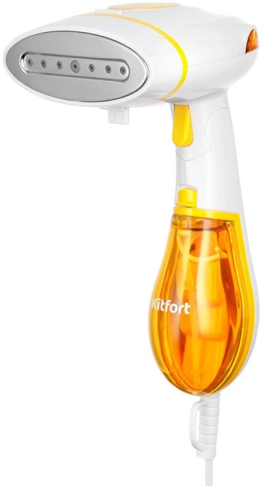 Отпариватель ручной KitFort КТ-9191-1, белый / желтый