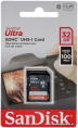 Карта памяти SanDisk Ultra 32GB SDHC Memory Card 100MB/s SDSDUNR-032G-GN3IN