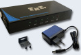 TNTV/TNT MMS-6084VSH Разветвитель,, HDMI 1.4, 1 4 устройства, макс.10м. до входа у-ва+10м. до экрана толщ.жил шнура 24AWG ,, без шнуров, DC 5V, max data rate 10.2 гбит/с;max pixel clock 340 МГц;3D;HDCP1.4;макс.разр.до 3840x2160 30Hz 4:4:4